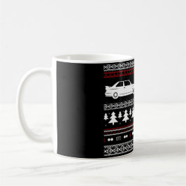 Hässliches Weihnachtseuropäische Sport-Auto-Tasse Kaffeetasse