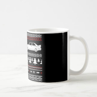 Hässliches Weihnachtseuropäische Sport-Auto-Tasse Kaffeetasse