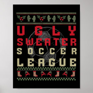 Hässliches Weihnachtsfußball – Lustiges hässliches Poster