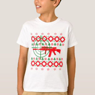 Hässliches Weihnachtsgewehr T-Shirt