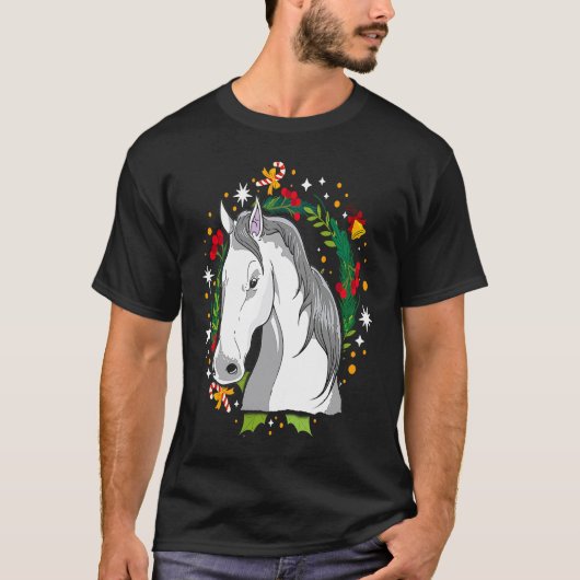 Hässliches Weihnachtspferd Pullover Kostüm Weihnac (Vorderseite)