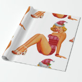 hässliches Weihnachtspulli Button Geschenkpapier (Ungerollt)