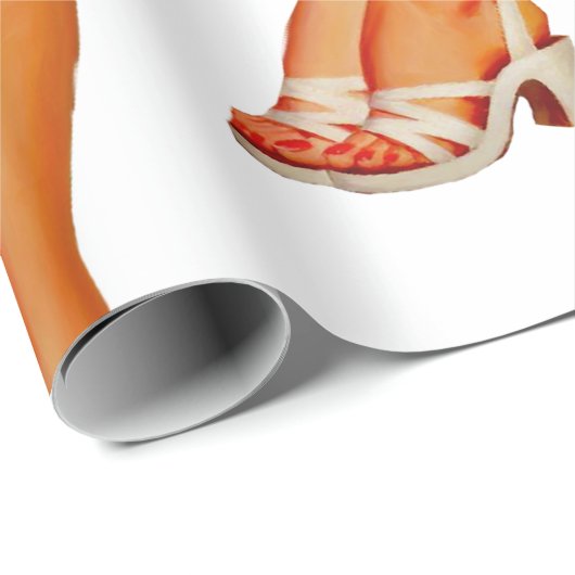 hässliches Weihnachtspulli Button Geschenkpapier (Rolleneckpunkt)