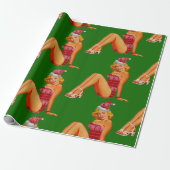 hässliches Weihnachtspulli Button Geschenkpapier (Ungerollt)