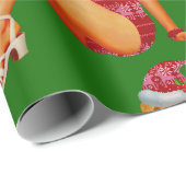 hässliches Weihnachtspulli Button Geschenkpapier (Rolleneckpunkt)