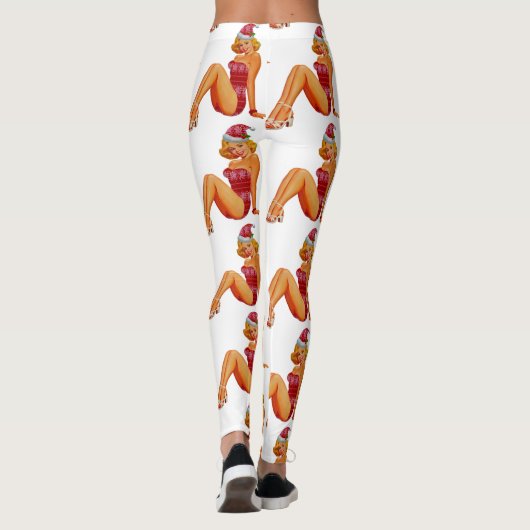 hässliches Weihnachtspulli Button Leggings (Rückseite)