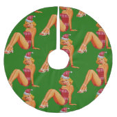 hässliches Weihnachtspulli Button Polyester Weihnachtsbaumdecke (Vorderseite)