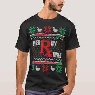 Hässliches Weihnachtspullover Apotheke Tech Frohe  T-Shirt