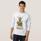 Hässliches Weihnachtspullover-Christmas-Echsen-Elf Sweatshirt (Vorne ganz)