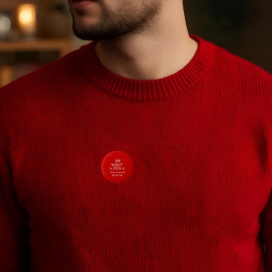 Hässliches Weihnachtspullover-Fest Button