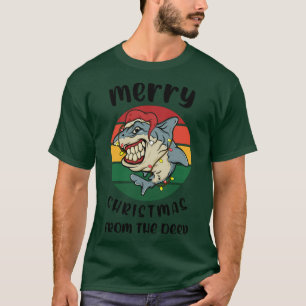 Hässliches Weihnachtspullover-Grafikdesign für Hai T-Shirt