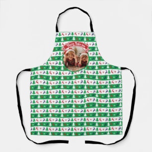 Hässliches Weihnachtspullover Helles Jumper-Foto Schürze