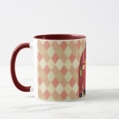 Hässliches Weihnachtspullover-Kunstbecher Rot Tasse (Links)