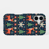 Hässliches Weihnachtspullover-Muster iPhone 16 Hülle (Rückseite (Horizontal))