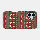 Hässliches Weihnachtspullover-Muster iPhone 16 Hülle (Rückseite (Horizontal))