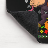 Hässliches Weihnachtspullover-Muster Kinder Krampu Mousepad (Ecke)