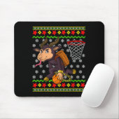 Hässliches Weihnachtspullover-Muster Kinder Krampu Mousepad (Mit Mouse)