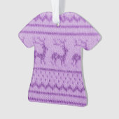 Hässliches Weihnachtspullover-Muster Ornament (Vorderseite)