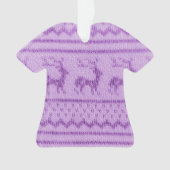 Hässliches Weihnachtspullover-Muster Ornament (Vorderseite)