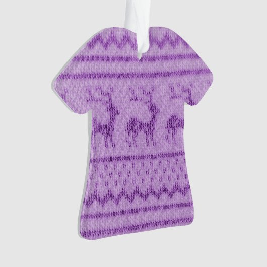 Hässliches Weihnachtspullover-Muster Ornament (Vorderseite)