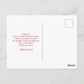 Hässliches Weihnachtspullover-Muster Postkarte (Rückseite)