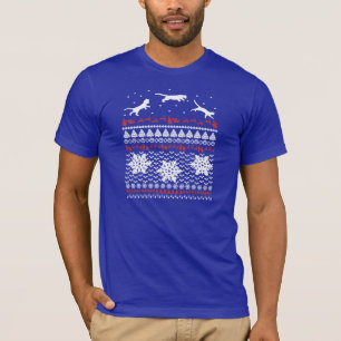 Hässliches Weihnachtspullover-Shirt - Lustiges T-S T-Shirt