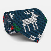 Hässliches Weihnachtspullover-Strickmuster Krawatte (Gerollt)