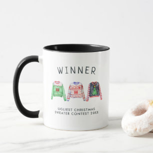 Hässliches Weihnachtspullover-Wettbewerb-Preis-Tas Tasse