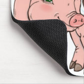 hässliches Weihnachtsschwein Mousepad (Ecke)