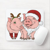 hässliches Weihnachtsschwein Mousepad (Mit Mouse)