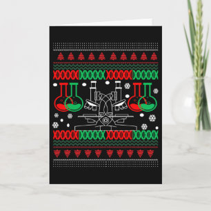 Hässliches Wissenschaft Chemie Biologie Weihnachts Karte