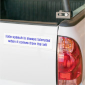 Hassrede wird immer zugelassen, wenn sie f… kommt autoaufkleber (Auf Lkw)