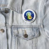 Hasstronaut Avocado Space Pun Button Button (Beispiel)