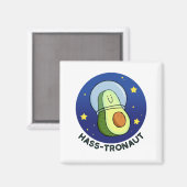Hasstronaut Avocado Space Pun Magnet (Vorderseite/Rückseite)