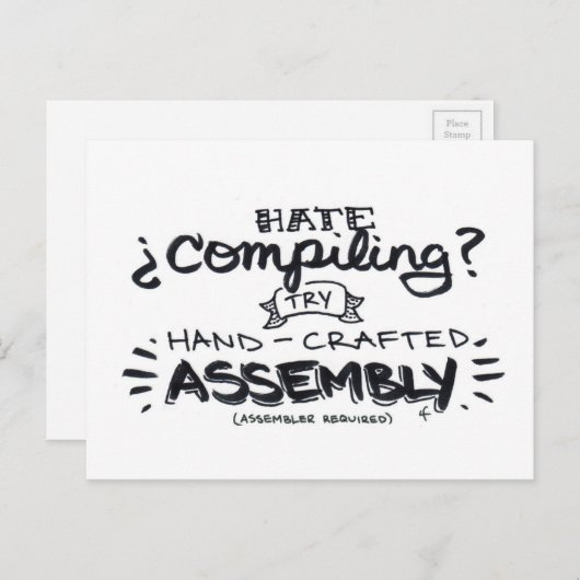 Hassübersetzung? Postkarte (Vorne/Hinten)