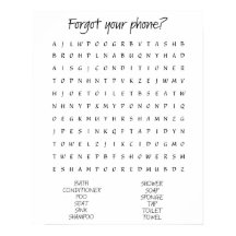 "Hast du dein Telefon vergessen?", gedruckt im Bad