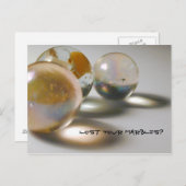 Hast du deine Marbles verloren? Postkarte (Vorne/Hinten)
