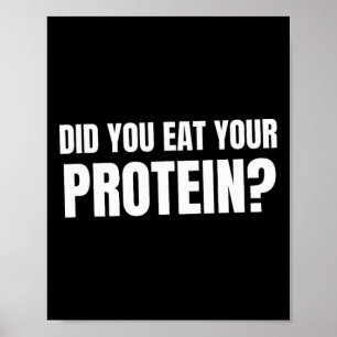 Hast du deine Protein-Bodybuilding-Fitness Humo ge Poster