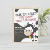 Hast du den Moos Cow Junge gehört, der am 2. Gebur Einladung (Stehend Vorderseite)