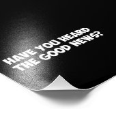 Hast du die gute Nachricht gehört? Fotodruck (Ecke)