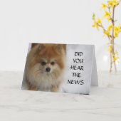 HAST DU DIE NACHRICHTEN GEHÖRT? KARTE (Gelbe Blume)