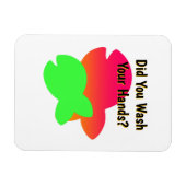 Hast du dir die Hände gewaschen? Kinder Kühlschran Magnet (Horizontal)