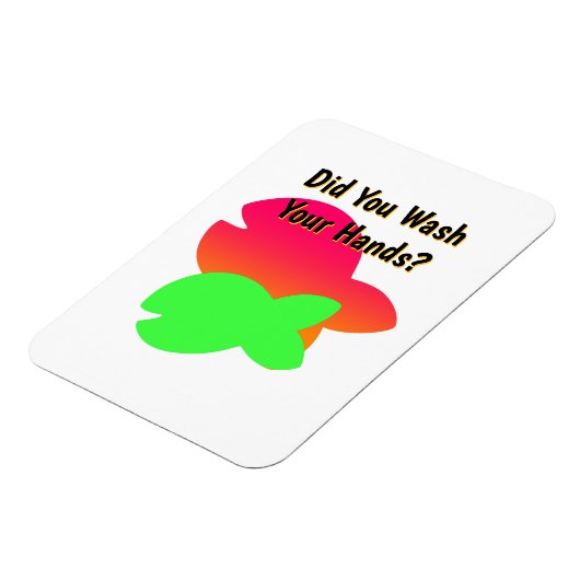 Hast du dir die Hände gewaschen? Kinder Kühlschran Magnet (Linke Seite)