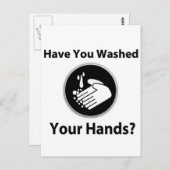 Hast du dir die Hände gewaschen? Postkarte (Vorne/Hinten)