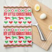 Hast du dir selbst etwas zu Weihnachten verärgert? Geschirrtuch (Viertel Falte)