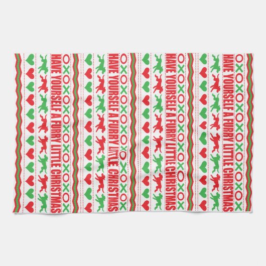 Hast du dir selbst etwas zu Weihnachten verärgert? Geschirrtuch (Horizontal)