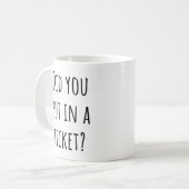 Hast du ein Ticket eingegeben? - Funny Tech Suppor Kaffeetasse (Vorderseite Links)