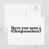 Hast du einen Chupacabra gesehen? Postkarte (Vorne/Hinten)
