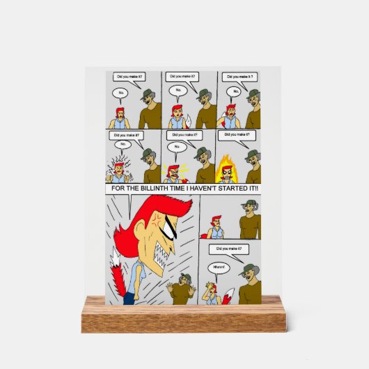 Hast du es geschafft? acrylschild (Vorderseite)