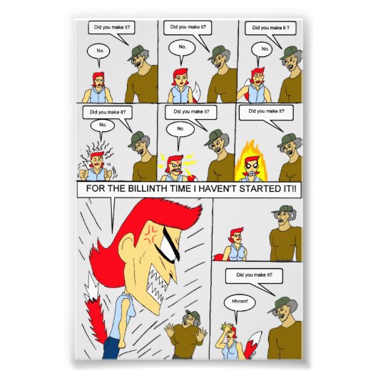 Hast du es geschafft? fotodruck (Vorne)